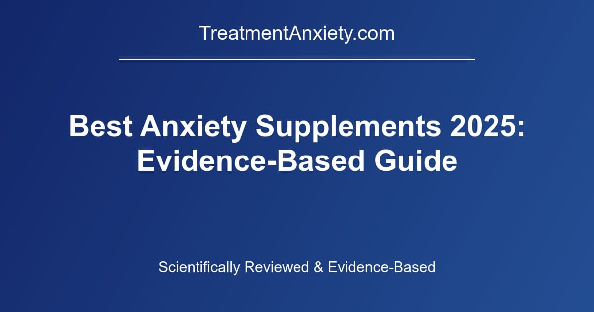 Anxiety supplements comparison